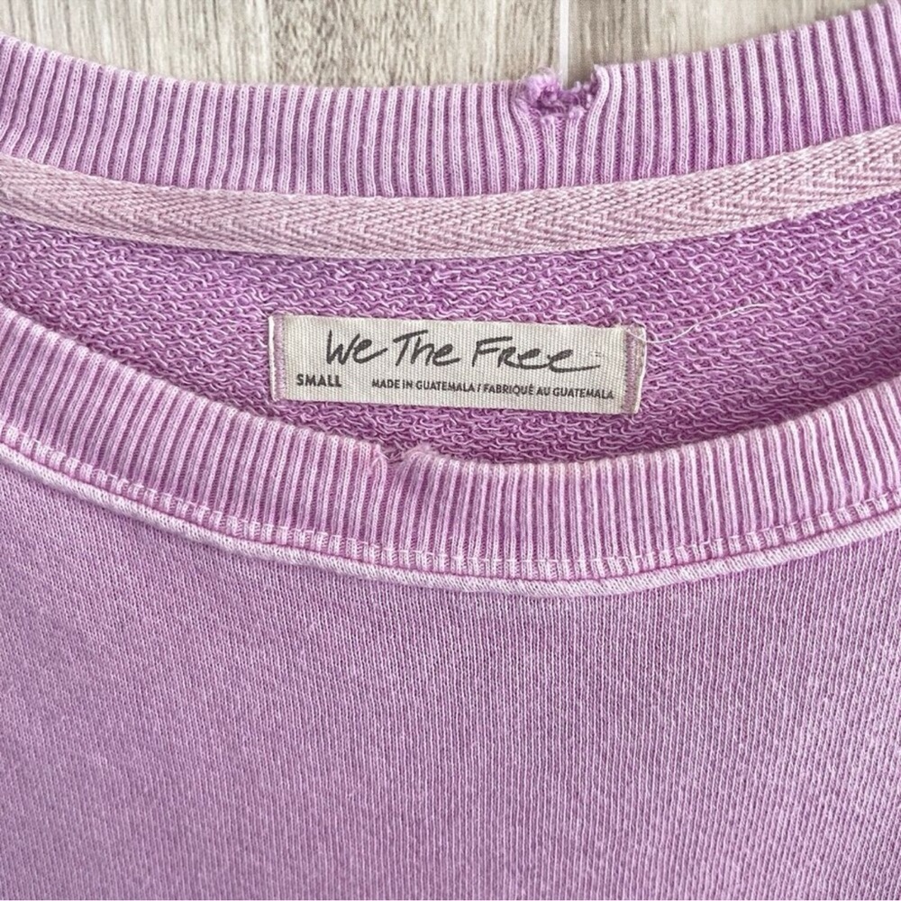 Free People We The Free Camden Sweatshirt in Bubble Tea size S, EUC - Picture 7 of 15